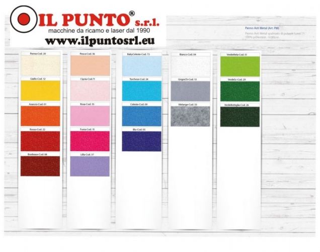 PANNO FELTRO METAL ARGENTO